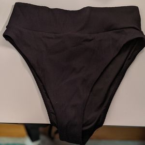 Aerie High Cut Cheeky Ribbed Bikini Bottom